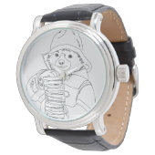Beer met Sandwiches Horloge (Gekanteld)