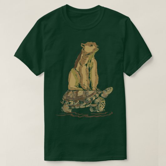 Beer met schildpad t-shirt (Design voorkant)