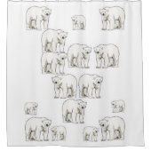 Beer met schotelgordijnband douchegordijn (Voorkant)