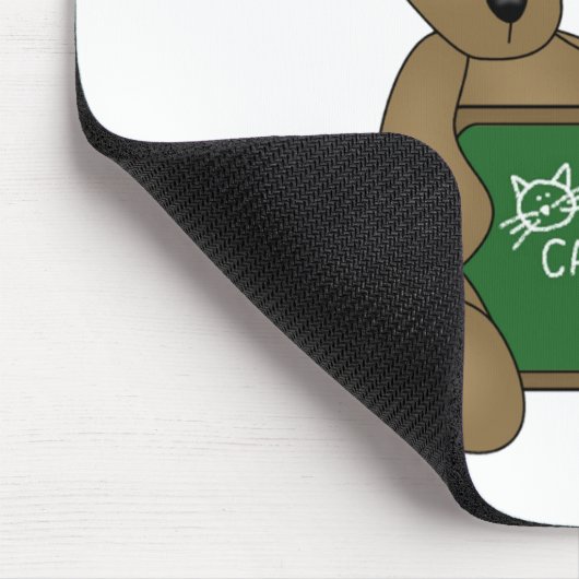 Beer met schrijfbordschool is kool muismat (Hoek)