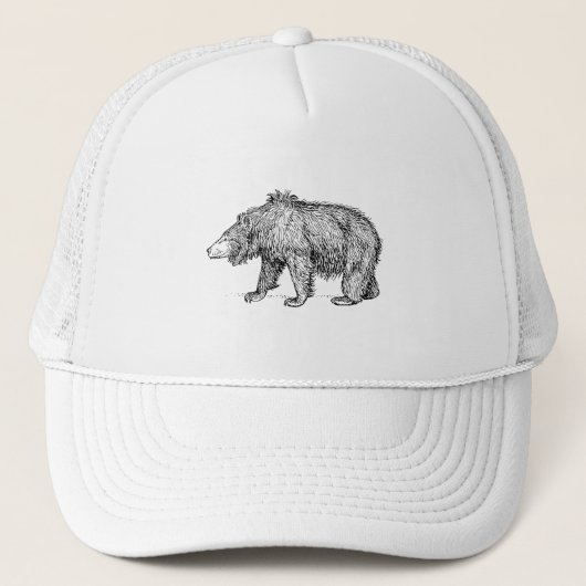 Beer met sleuf trucker pet (Voorkant)