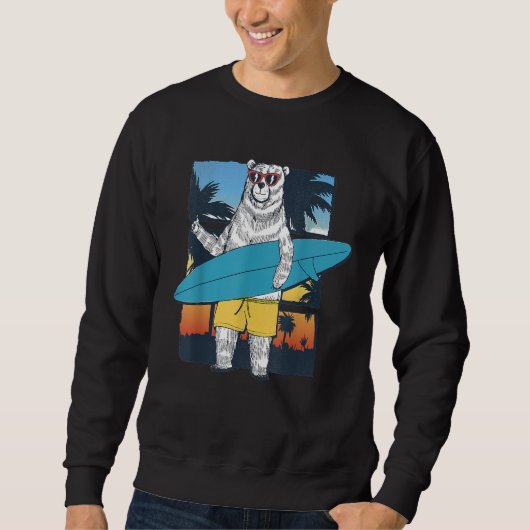 Beer met Surfboard Gradient Graphic Trui (Voorkant)