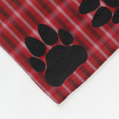 Beer met taaklettenstijl fleece deken (Hoek)