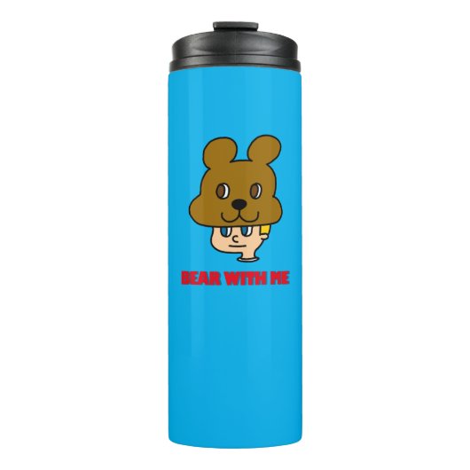 Beer met thermisch getumbler thermosbeker (Voorkant)