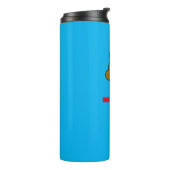 Beer met thermisch getumbler thermosbeker (Gedraaid links)