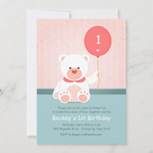 Beer met uitnodiging tot ballon