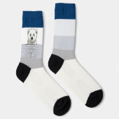 Beer met uitzicht over de muur, klassieke medische sokken (Rechts)