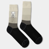 Beer met uitzicht over de wand, Zachte crème met r Sokken (Rechts)