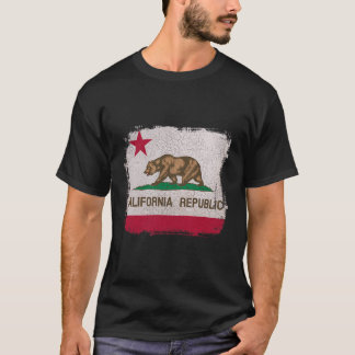 Beer met vlag van Californië T-shirt