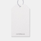 Beer met vlinderdas, cadeaukaartjes cadeaulabel (Achterkant)
