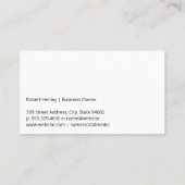 Beer met wijnfles | houten planken visitekaartje (Achterkant)