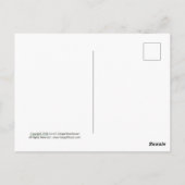 beer met zalm in zijn mond briefkaart (Achterkant)