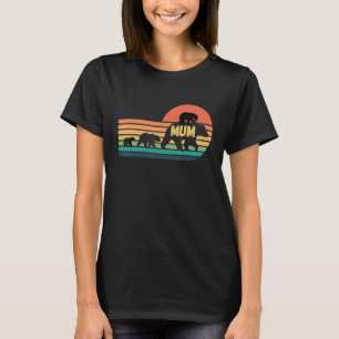 Beer met zonnebaden van de kubieke familie van de t-shirt