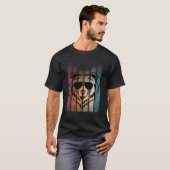 Beer met zonnebril t-shirt (Voorkant volledig)