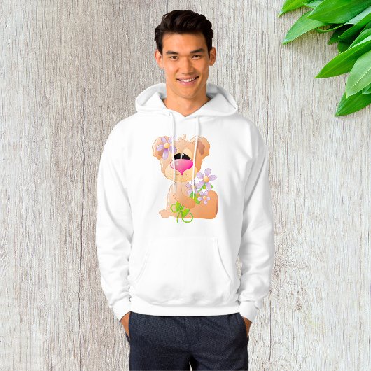 Beer met zonneschijnbloemen hoodie