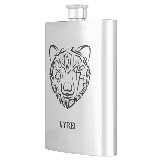 Beer met zwarte en witte tribale flacon (Links)