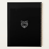 Beer met zwarte en witte tribale planner (Achterkant)