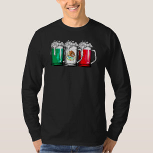 Beer Mexicaanse vlag Cinco de Mayo Women Mexico T-shirt