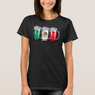 Beer Mexicaanse vlag Cinco de Mayo Women Mexico T-shirt