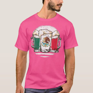 Beer Mexican Flag Cinco De Mayo Mexico Drink Lo T-shirt