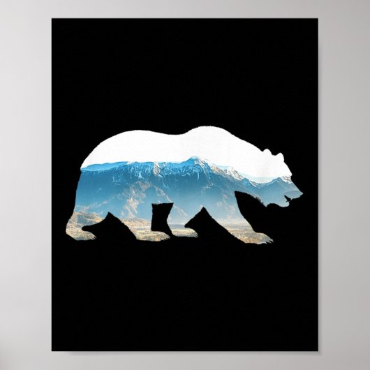 Beer milieubescherming en klimaatbescherming m poster (Voorkant)