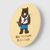 Beer Minimum Grappige Kantoor Pun Art Grote Klok (Hoek)