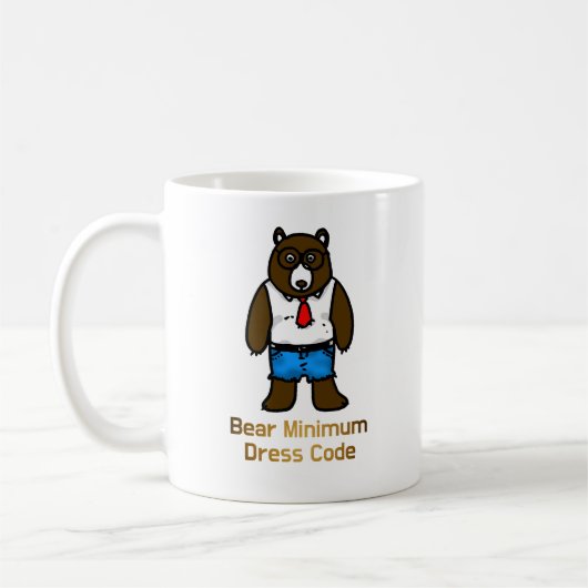 Beer Minimum Grappige Kantoor Pun Art Koffiemok (Links)