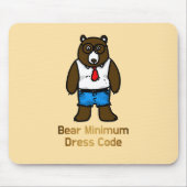 Beer Minimum Grappige Kantoor Pun Art Muismat (Voorkant)