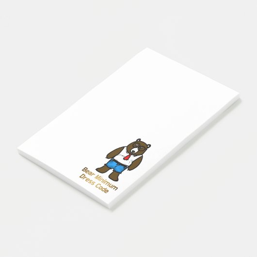 Beer Minimum Grappige Kantoor Pun Art Post-it® Notes (Schuin)