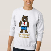 Beer Minimum Grappige Kantoor Pun Art Trui (Voorkant)