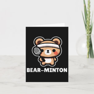 Beer-minton Schattige Kawaii Cartoon Beer Cub Badm Kaart