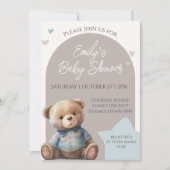 Beer Modern Boho Baby shower Kaart (Voorkant)