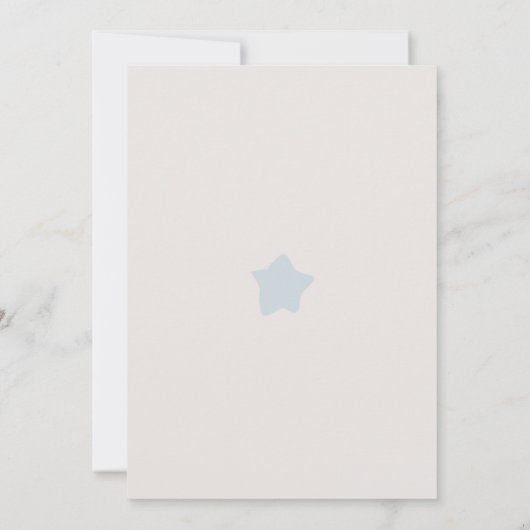 Beer Modern Boho Baby shower Kaart (Achterkant)