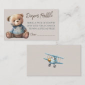 Beer Modern Boho Baby shower Luier Raffle Ticket Informatiekaartje (Voorkant / Achterkant)