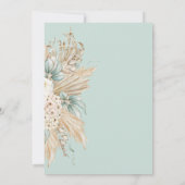 Beer Modern Boho Genderneutraal Baby shower Kaart (Achterkant)