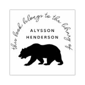 Beer modern handschrift uit het bibliotheekboek rubberstempel (Afrduk)