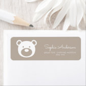 Beer Modern Minimalistisch Baby shower Etiket (Insitu)