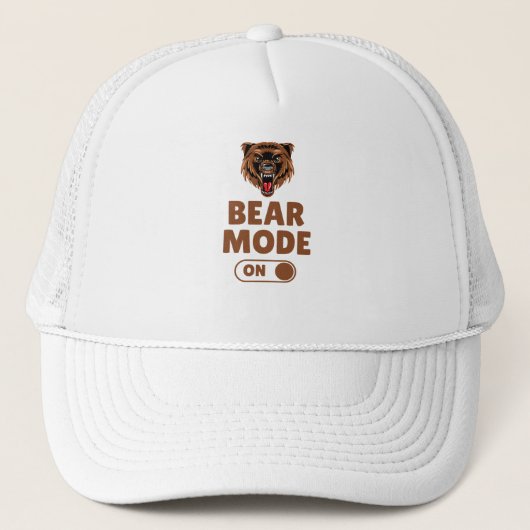 Beer-modus aan trucker pet (Voorkant)