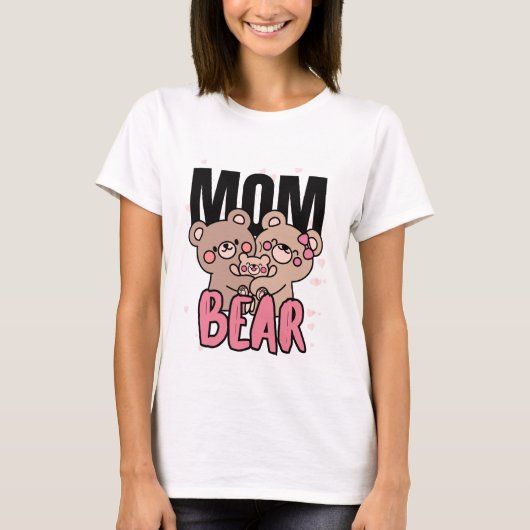 Beer-moeder T-shirt Cute Grafisch ontwerp (Voorkant)