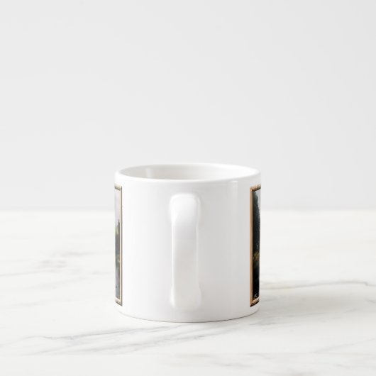 Beer mok bij het meer van espresso (Achterkant)