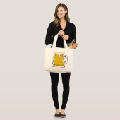 Beer Mok Canvas tas (Voorkant (model))