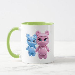 Beer Mok Glanzend Kawaii Duo