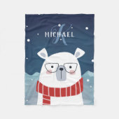 Beer | Monogrammen Fleece Deken (Voorkant)