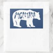 Beer Montana Rechthoekige Sticker (Tas)