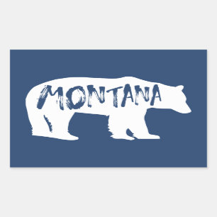 Beer Montana Rechthoekige Sticker