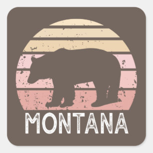 Beer Montana Vierkante Sticker