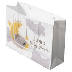 Beer Moon Stars Gray Clouds Neutrale Baby shower Groot Cadeauzakje