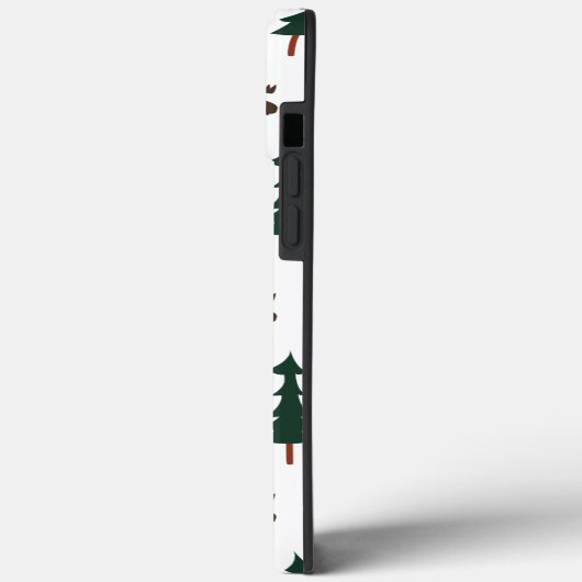 Beer Moose Pattern Rustic Tree Natuur Case-Mate iPhone Case (Achterkant / Links)