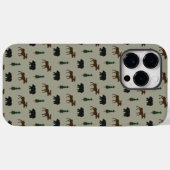 Beer Moose Pine Tree Lodge Cabine Case-Mate iPhone Case (Achterkant (horizontaal))