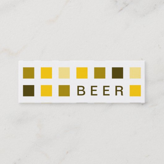 BEER (moskee-pleinen) Mini Visitekaartje (Voorkant)